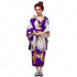 女性浴衣 和服 着物 日本伝統服 舞台衣装 コスプレ衣装 コスチューム 写真撮影 演出服 多色選択 紫