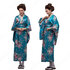 女性浴衣 和服 着物 日本伝統服 舞台衣装 コスプレ衣装 コスチューム 写真撮影 演出服 花柄 ブルー