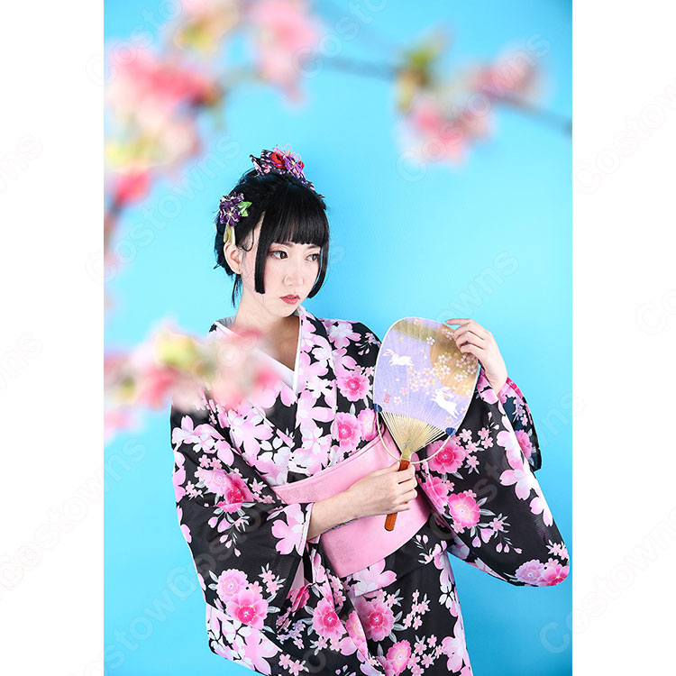 女性浴衣 和服 着物 日本伝統服 舞台衣装 コスプレ衣装 コスチューム