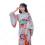 女性浴衣 和服 着物 日本伝統服 舞台衣装 コスプレ衣装 コスチューム 写真撮影 演出服 傘柄 花柄 和服・浴衣 0