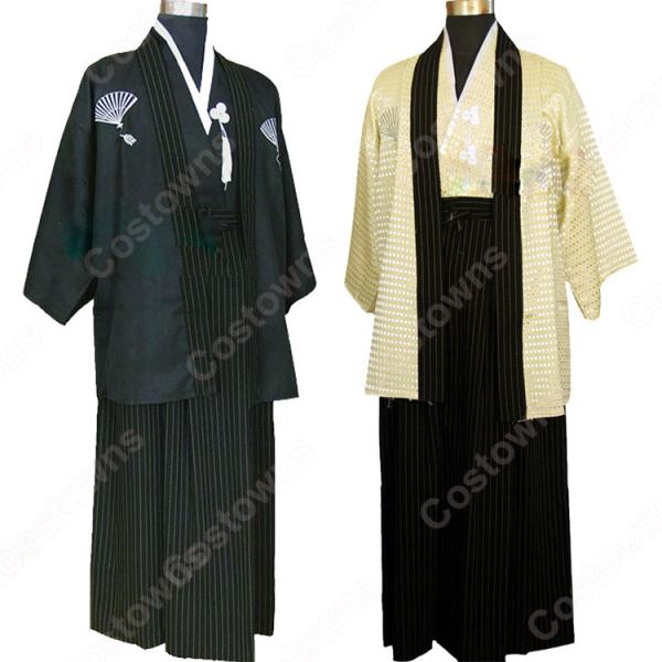 男性の着物 和装 和服 袴 コスプレ衣装 コスチューム 羽織袴 舞台衣装元の画像