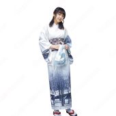 女性浴衣 和服 着物 日本伝統服 舞台衣装 コスプレ衣装 コスチューム 写真撮影 演出服 改良浴衣 風景柄(仮装コスプレ衣装でおすすめの商品)