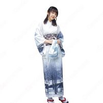 女性浴衣 和服 着物 日本伝統服 舞台衣装 コスプレ衣装 コスチューム 写真撮影 演出服 改良浴衣 風景柄(和服・浴衣)