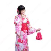 女性浴衣 和服 着物 日本伝統服 舞台衣装 コスプレ衣装 コスチューム 写真撮影 演出服 蝶蝶 菊柄 しだれ桜柄(仮装コスプレ衣装でおすすめの商品)