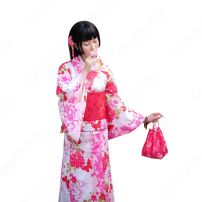 女性浴衣 和服 着物 日本伝統服 舞台衣装 コスプレ衣装 コスチューム 写真撮影 演出服 蝶蝶 菊柄 しだれ桜柄(和服・浴衣)