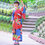 女性浴衣 和服 着物 日本伝統服 舞台衣装 コスプレ衣装 コスチューム 写真撮影 演出服 松梅柄 和服・浴衣 2