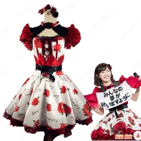 AKB48 「11月のアンクレット」 LIVE 渡辺麻友 演出服 ライブ衣装 コスプレ衣装 アイドル衣装 ステージ衣装 バラ柄衣装(202×202)