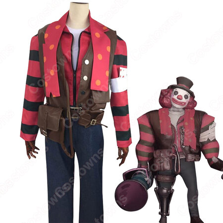 アイデンティティv 道化師 ジョーカー コスプレ衣装 Identityv 第五人格 Cosplay 囚人 初期衣装 スキン Costowns