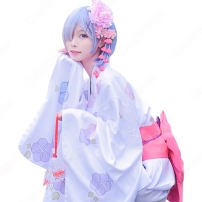 レム(リゼロ、㍕、Rem) 着物 コスプレ衣装 『Re:ゼロから始める異世界生活（りぜろからはじめるいせかいせいかつ）』の登場人物の仮装 コスチューム(202×202)