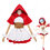 レム(りぜろのれむ) フード付き マント(赤) コスプレ衣装 『リゼロ』の登場人物の仮装 コスチューム Re:ゼロから始める異世界生活 0
