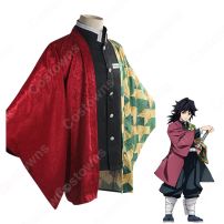 冨岡義勇 (とみおかぎゆう) 羽織 コスプレ衣装 『鬼滅の刃』の登場人物の仮装 コスチューム(鬼滅の刃 コスプレ衣装)