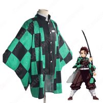 竈門炭治郎 (かまどたんじろう) 羽織 コスプレ衣装 『鬼滅の刃』の登場人物の仮装 コスチューム(鬼滅の刃 コスプレ衣装)
