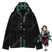 鬼滅の刃 竈門炭治郎 デニム コード ジャケット パーカー 長袖 春、秋、冬に適用(ランキング)