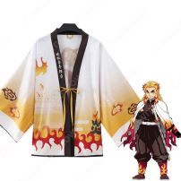 鬼殺隊の隊士・炎柱 煉獄杏寿郎 (れんごくきょうじゅろう) 羽織 コスプレ衣装 『鬼滅の刃』の登場人物の仮装 コスチューム(鬼滅の刃 コスプレ衣装)