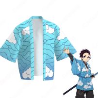 炭治郎 雲 羽織 フリーサイズ、大人用、子供用 2サイズ コスプレ衣装 『鬼滅の刃』の登場人物の仮装 コスチューム(鬼滅の刃 コスプレ衣装)