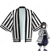 蛇柱 伊黒小芭内 (いぐろおばない) 羽織 フリーサイズ、大人用、子供用 3サイズ コスプレ衣装 『鬼滅の刃』の登場人物の仮装 コスチューム(送料無料)