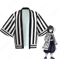 蛇柱 伊黒小芭内 (いぐろおばない) 羽織 フリーサイズ、大人用、子供用 3サイズ コスプレ衣装 『鬼滅の刃』の登場人物の仮装 コスチューム(202×202)