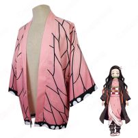竈門禰豆子 (かまどねずこ) 羽織 着物 マント コスプレ衣装 『鬼滅の刃』の登場人物の仮装 コスチューム(鬼滅の刃 コスプレ衣装)