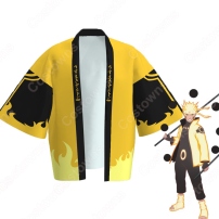 うずまきナルト (うずまきなると) 六道仙人モード 羽織 着物 マント コスプレ衣装 『NARUTO -ナルト-』の登場人物の仮装 コスチューム(202×202)