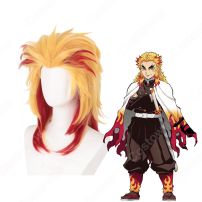煉獄杏寿郎 (れんごくきょうじゅろう) 子供用 コスプレウィッグ 『鬼滅の刃』の登場人物のかつら(コスプレウィッグ)