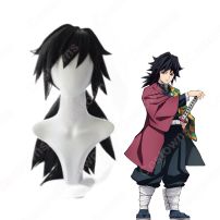 冨岡義勇 (とみおかぎゆう) 子供用 コスプレウィッグ 『鬼滅の刃』の登場人物のかつら(コスプレウィッグ)