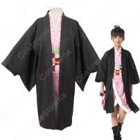 竈門禰豆子 (かまどねずこ) 子供用 コスプレ衣装 『鬼滅の刃』の登場人物の変装 仮装 コスチューム(鬼滅の刃 コスプレ衣装)