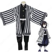 伊黒小芭内 (いぐろおばない) 鬼殺隊隊服 子供用 コスプレ衣装 『鬼滅の刃』の登場人物の変装 仮装 コスチューム(送料無料)
