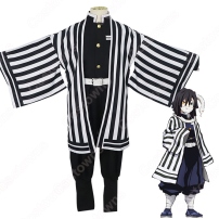 伊黒小芭内 (いぐろおばない) 鬼殺隊隊服 子供用 コスプレ衣装 『鬼滅の刃』の登場人物の変装 仮装 コスチューム(202×202)