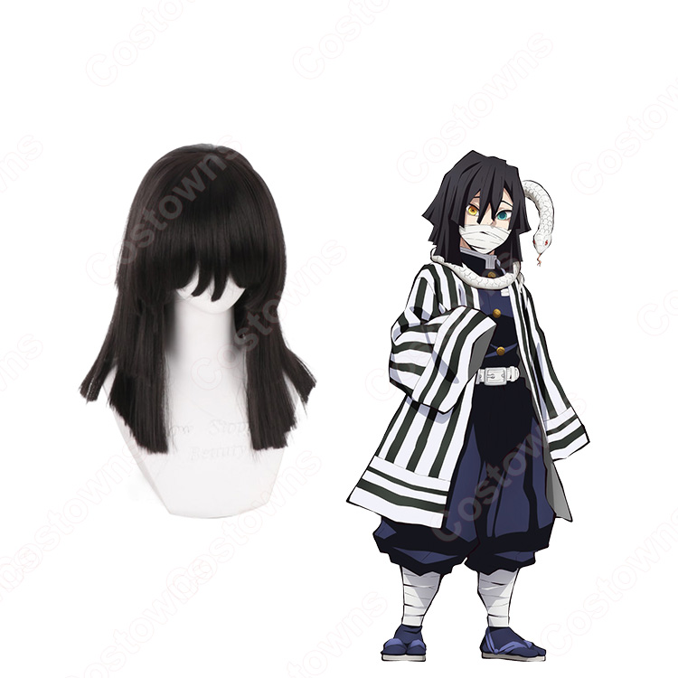 鬼滅の刃　冨岡義勇　伊黒小芭内　衣装　ウィッグ　小物 bab0b5c6823e46e7ac104ffe178a09