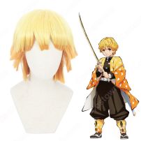 我妻善逸 (あがつまぜんいつ) 子供用 コスプレウィッグ 『鬼滅の刃』の登場人物のかつら(コスプレウィッグ)