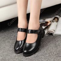 栗花落カナヲ(つゆりかなを) メイド風 コスプレ靴 『鬼滅の刃』の登場人物の靴(コスプレ ブーツ（靴）)