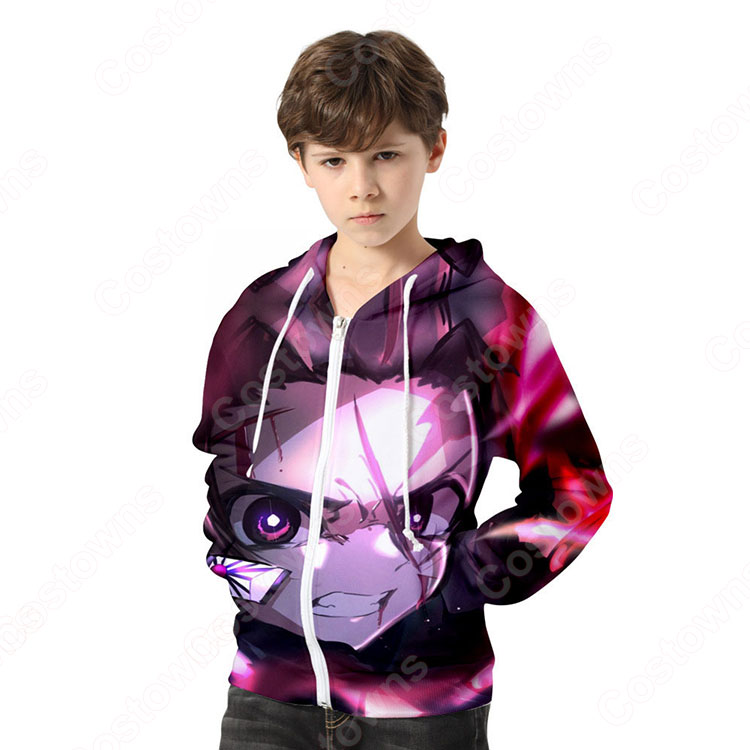 鬼滅の刃のキッズ（子供服）パーカー 長袖 ウェア スウェット ラウンジ