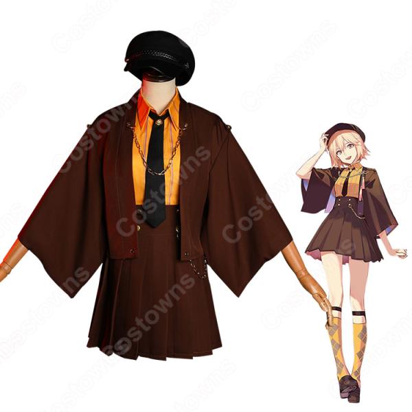 『Fate/Grand Order』沖田 総司（おきた そうじ）コスプレ衣装 レディース 日常服 新品 学園風 コスチューム変装元の画像