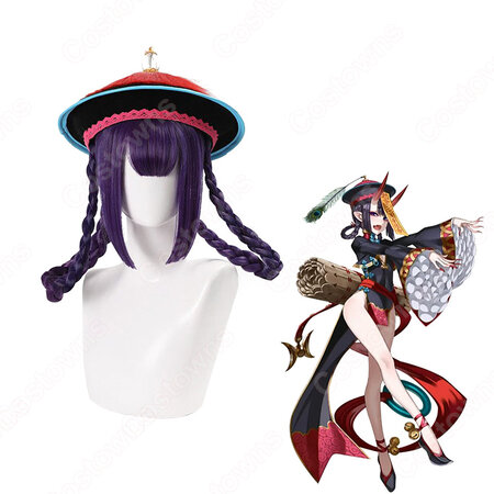 酒呑童子 コスプレウィッグ Fgo ゾンビ娘 かつら ウィッグネット付 変装用 Costowns
