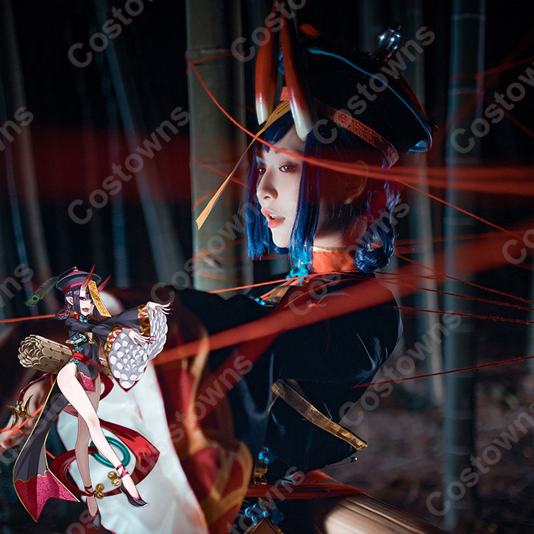 酒呑童子 コスプレウィッグ FGO ゾンビ娘 かつら ウィッグネット付