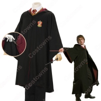 ホグワーツ魔法魔術学校 ローブ スリザリン グリフィンドール レイブンクロー ハッフルパフ コスプレ衣装 『ハリーポッター』变装 コスチューム(202×202)