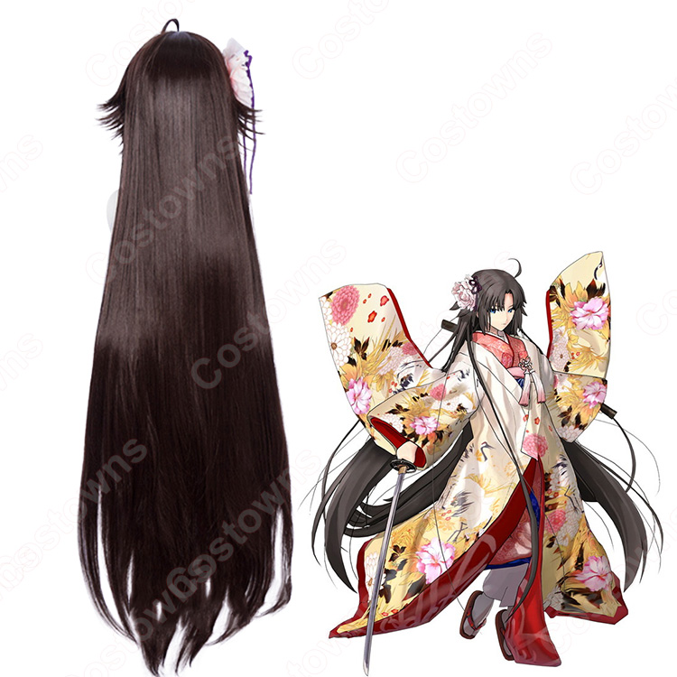 FGO 空の境界 両儀式 コスプレ 高品質耐熱 ウィッグ ウィッグネット付