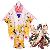 Fate grand order 両儀式 和服 コスプレ衣装『空の境界』りょうぎ しき 英霊 三破 着物 衣装 変装 コスチューム(その他 コスプレ衣装)