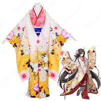 Fate grand order 両儀式 和服 コスプレ衣装『空の境界』りょうぎ しき 英霊 三破 着物 衣装 変装 コスチューム(202×202)