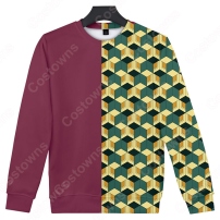 鬼滅の刃 トレーナー 大人 キッズ 長袖 ラウンドネック ゆったり スウェット 男の子 女の子 3Dプリント服 誕生日 プレゼント(202×202)