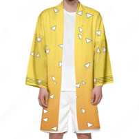 鬼滅の刃 マント ジャケット 長羽織 着物 変装 仮装 和装 プレゼント 祭り仮装 普段着物用 カジュアル(202×202)