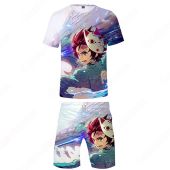 鬼滅の刃 半袖 tシャツ 半ズボン 子供服 上下セット キッズ 短袖 春夏服 女の子 男の子 通学 通勤 鬼滅の刃 グッズ(ランキング)