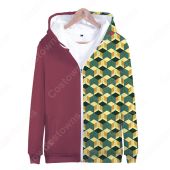 鬼滅の刃 ジップアップパーカー 子供 大人 長袖 日常服 カジュアル おしゃれ おおきいサイズ 秋 冬 服(アニメ・ゲームグッズでおすすめの商品)