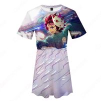 鬼滅の刃 半袖 ワンピース 薄手 春夏 レディース ファッション プレゼント(服)