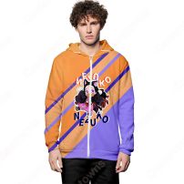 鬼滅の刃 ジップ パーカー 子供服 長袖 スウェット 3d プリント ジャケット 漫画の風 カジュアル 春秋冬服(服)