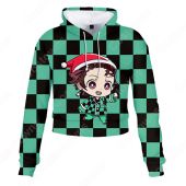 アニメ 鬼滅の刃 えふぉるめ ショート丈 パーカー 竈門炭治郎 竈門禰豆子 我妻善逸 嘴平伊之助 冨岡義勇 へそ出し フーディー ショートトップス クリスマスシャツ 長袖 ヒップホップ カジュアル おしゃれ トップス(アニメ・ゲームグッズでおすすめの商品)