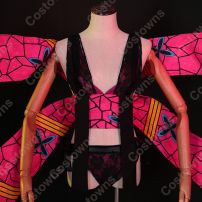 堕姫 コスプレ衣装 『鬼滅の刃』十二鬼月 上弦陸 だき セクシー 特攻服 人気 アニメ 仮装 コスチューム セット(鬼滅の刃 コスプレ衣装)