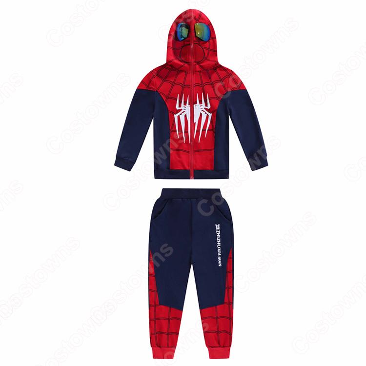 スパイダーマン パーカー ズボン 上下セット コスプレ衣装 秋冬 子供服