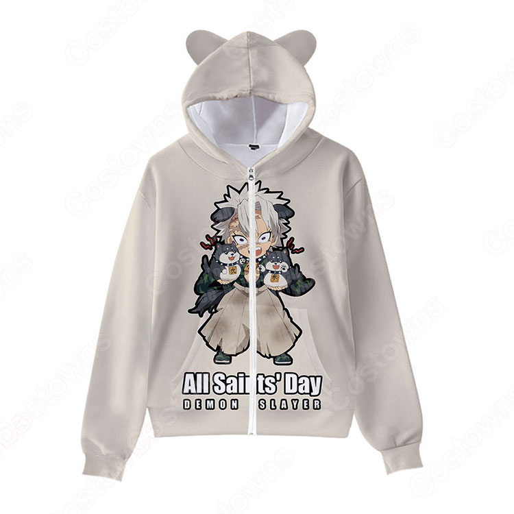 鬼滅の刃 パーカー アニメ プリント 長袖 記念シャツ キッズ