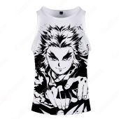 『鬼滅の刃』3Dプリント タンクトップ イージータンクトップ キャラクター イメージプリントおしゃれシンプル ランニングシャツター 夏 無袖 肌着(アニメ・ゲームグッズでおすすめの商品)